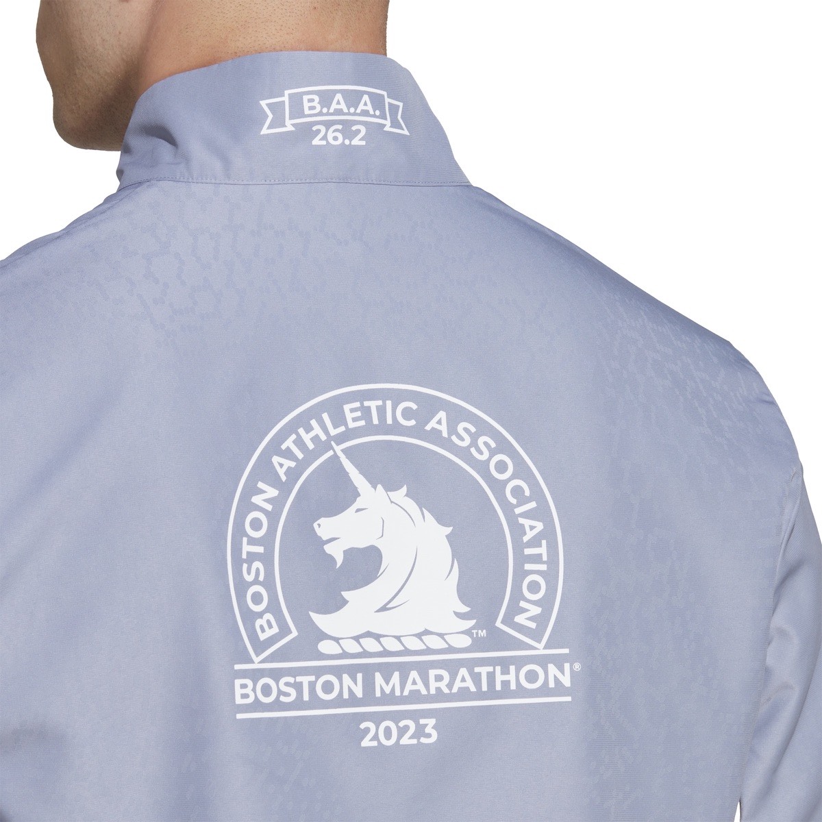 boston marathon celebration jacket back » Believe in the Run