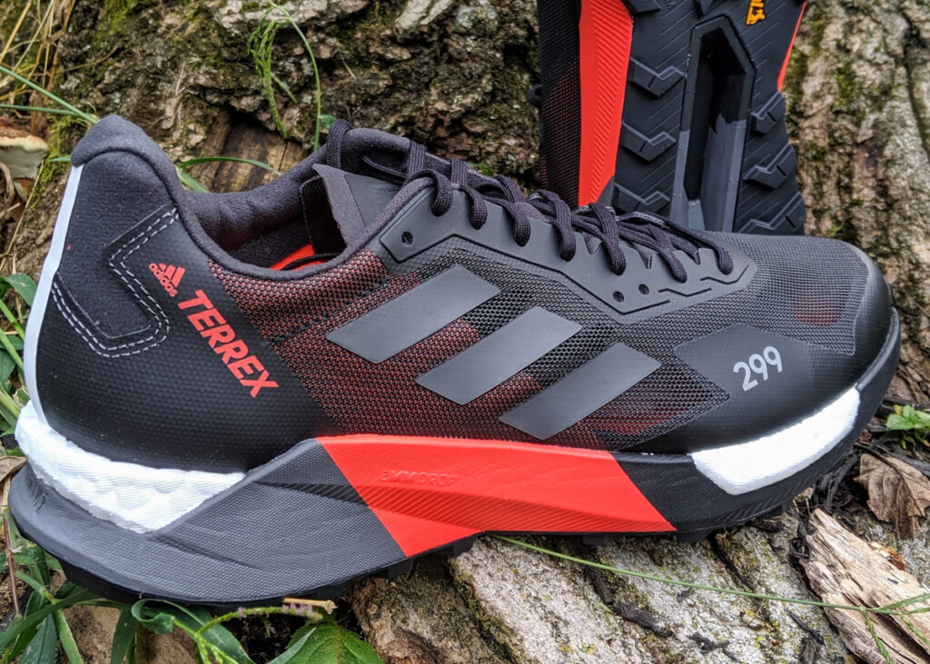 Adidas Terrex Agravic Ultra side on a tree