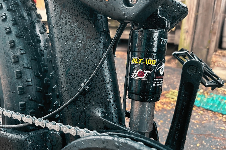 engwe x24 e-bike - middle shock