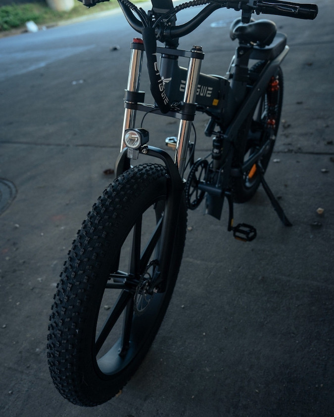 engwe x26 e-bike - front of bike