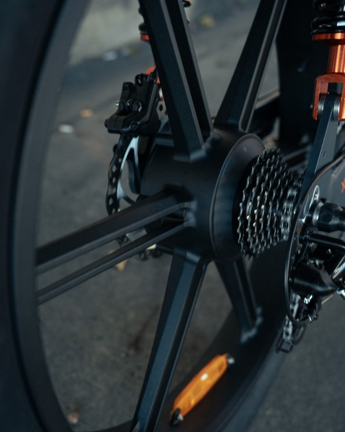 engwe x26 e-bike - power hub