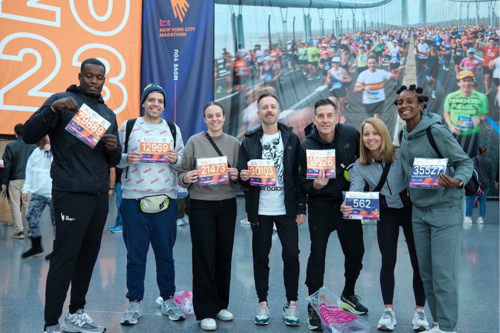 runners at the new york city marathon expo
