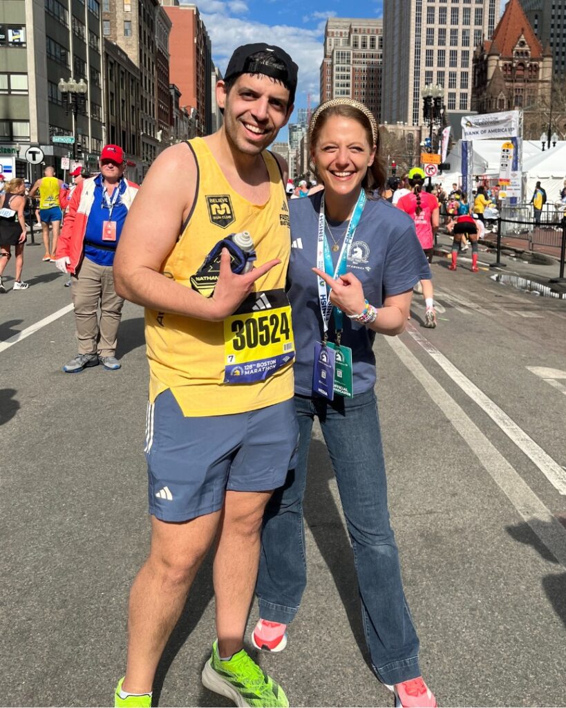boston marathon - jarrett and ali