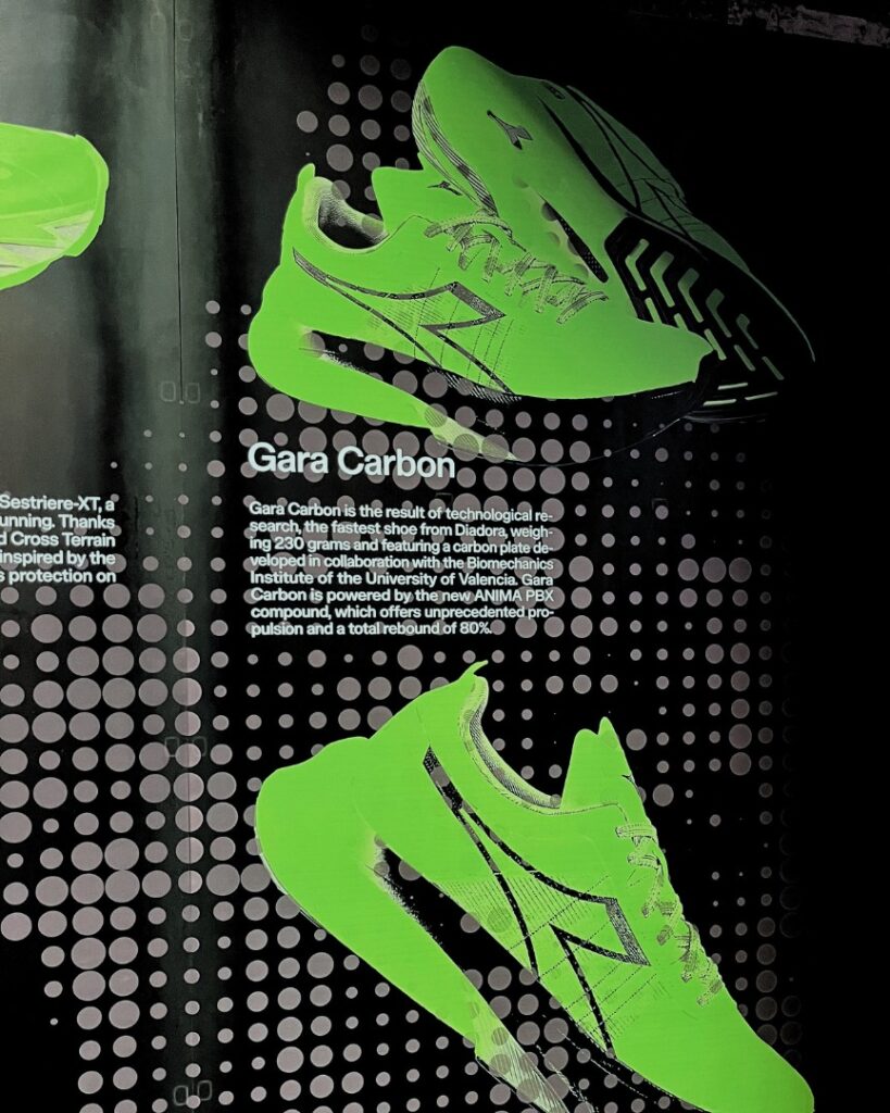 diadora gara carbon infographic