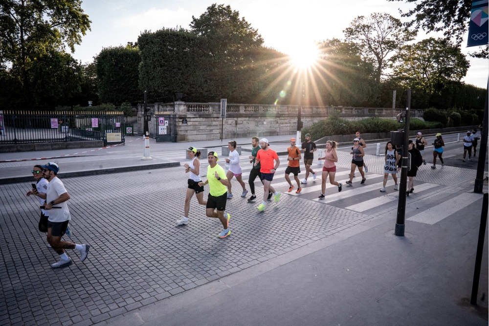 paris 2024 - group run street