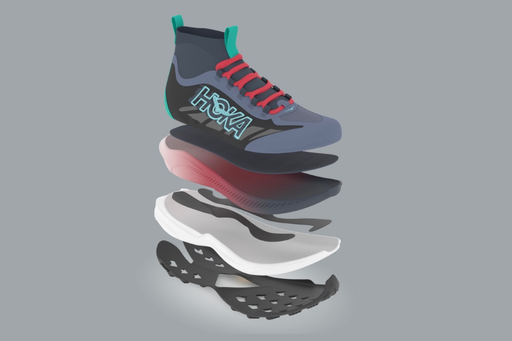 hoka tecton x 3 - exploded view