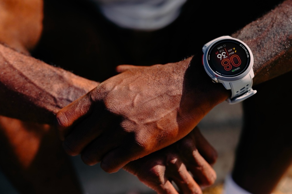 coros pace pro - grey wrist