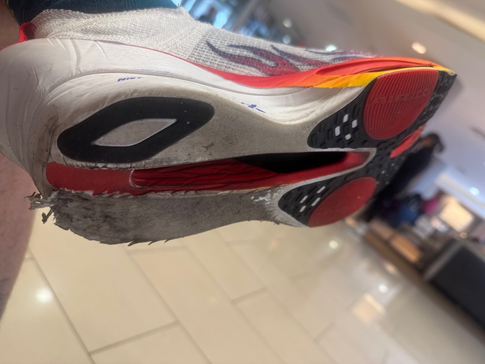 vaporfly 4 worn heel