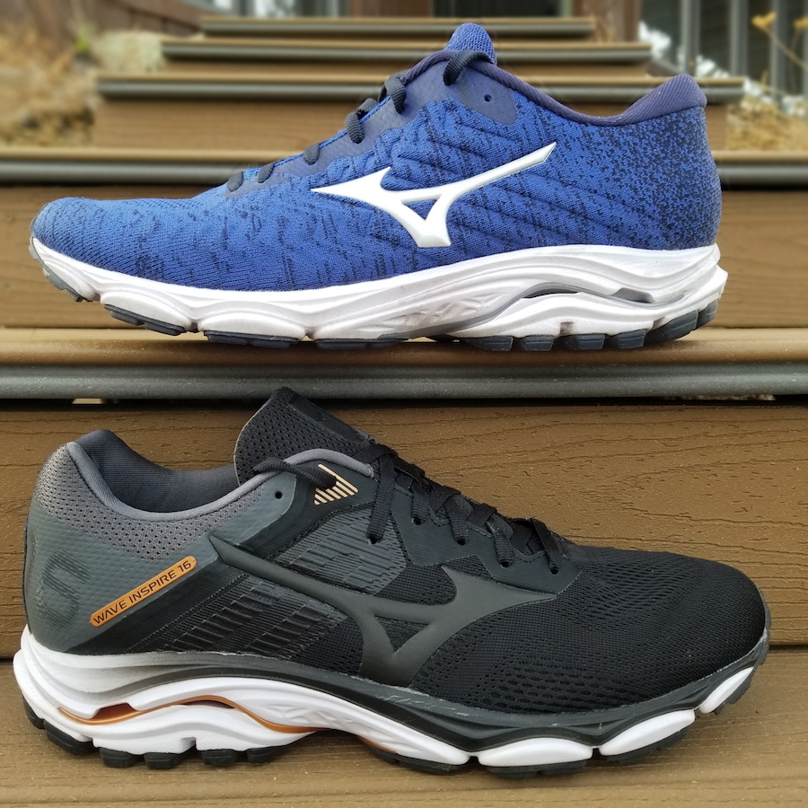 mizuno wave inspire 16 mesh vs knit