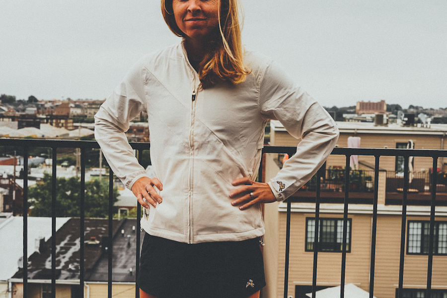 tracksmith run commute womens jacket