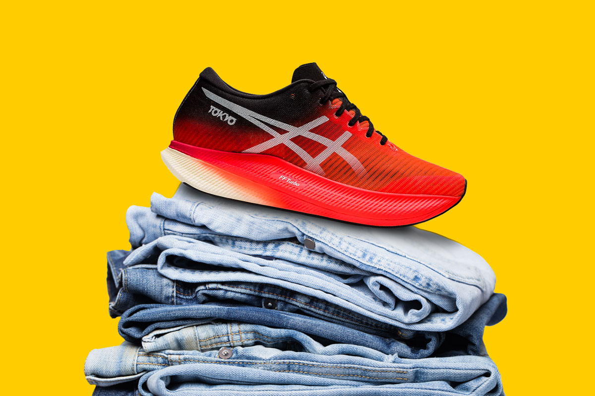 asics blue jean mile