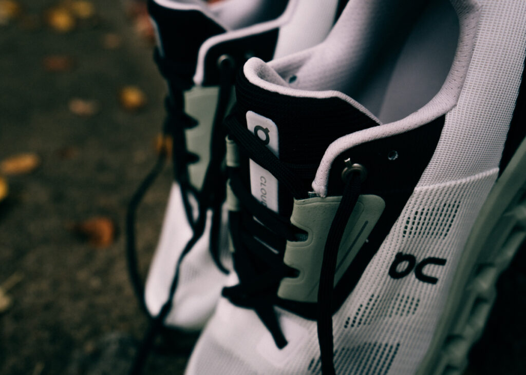 A close-up image of the On Cloudstratus laces