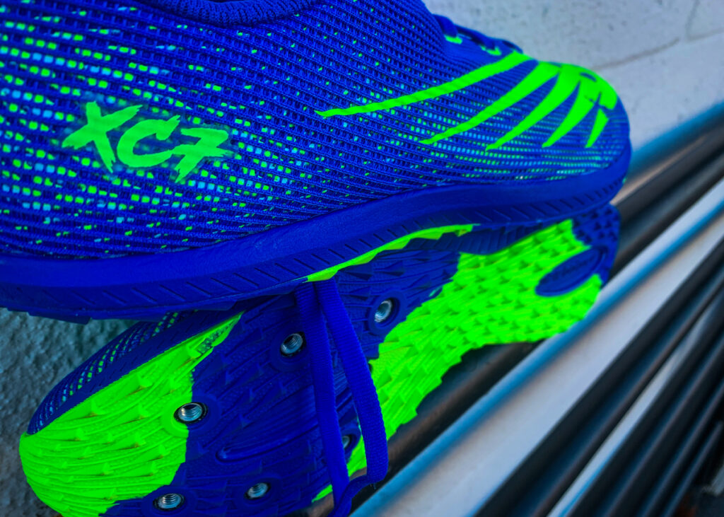 new balance xc7 spike side and sole