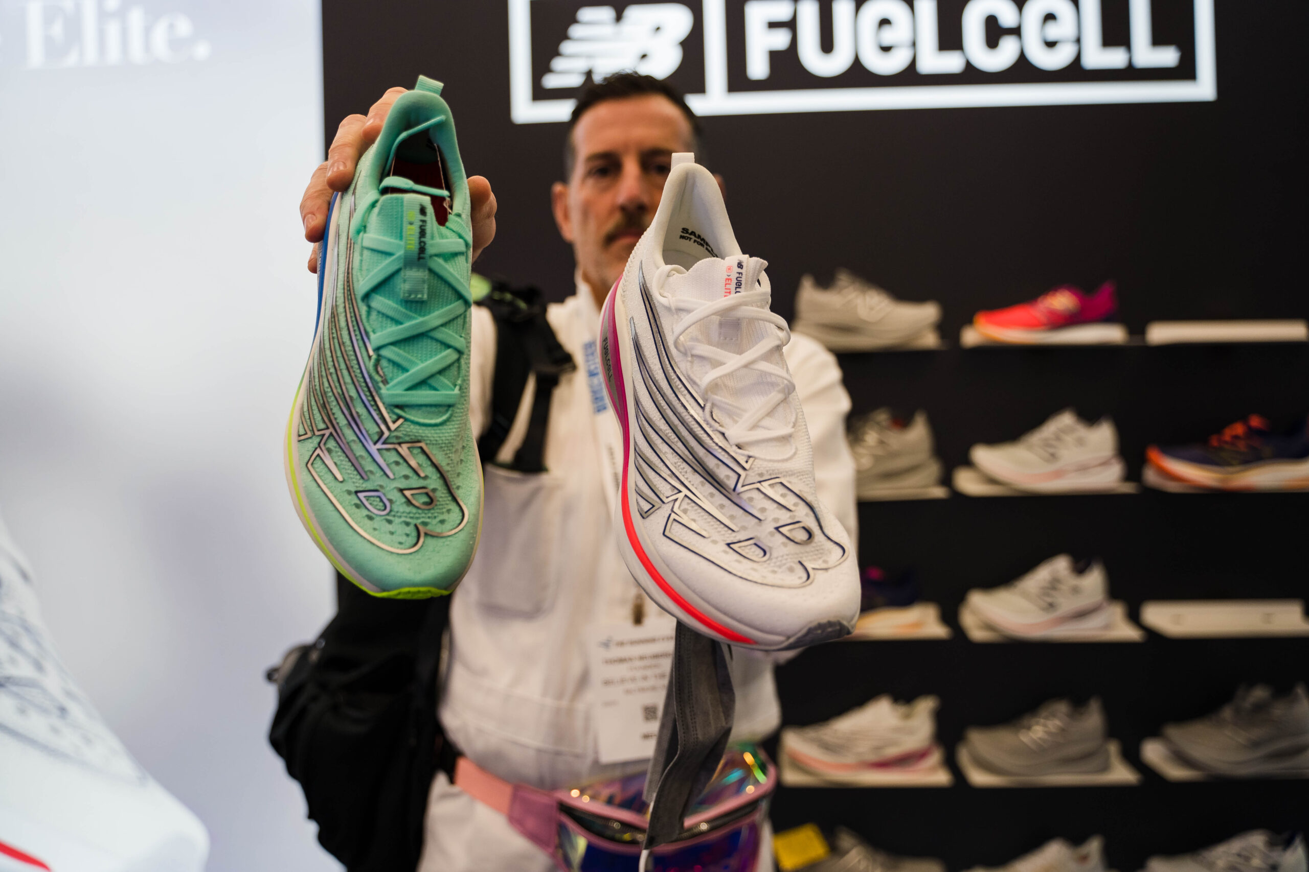 new balance at the running event