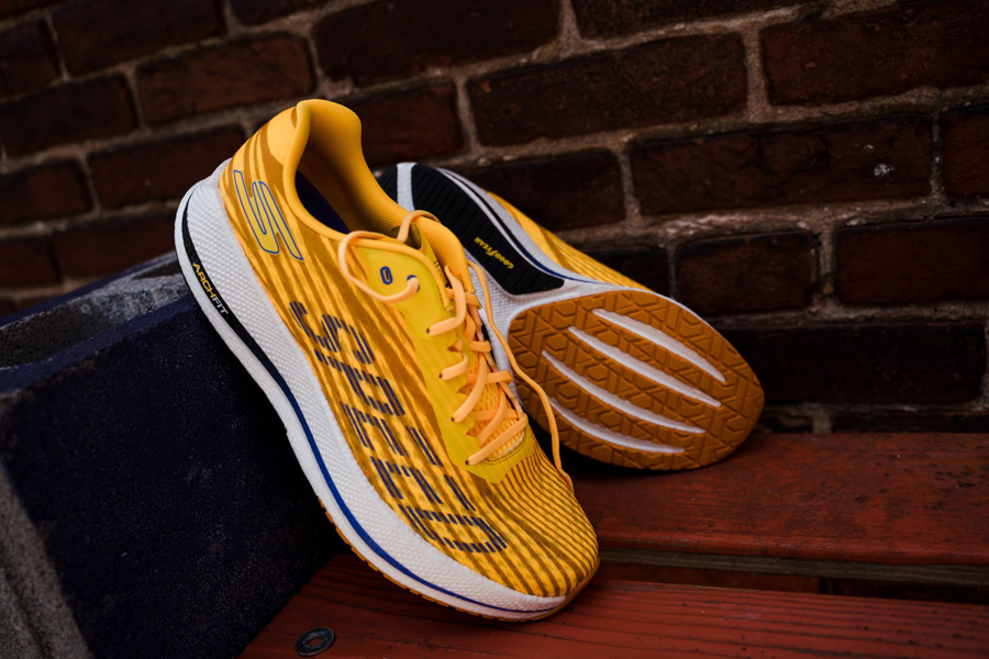 side view and outsole view