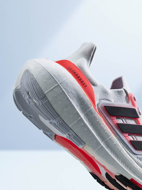 outsole and heel of adidas ultraboost light shoe