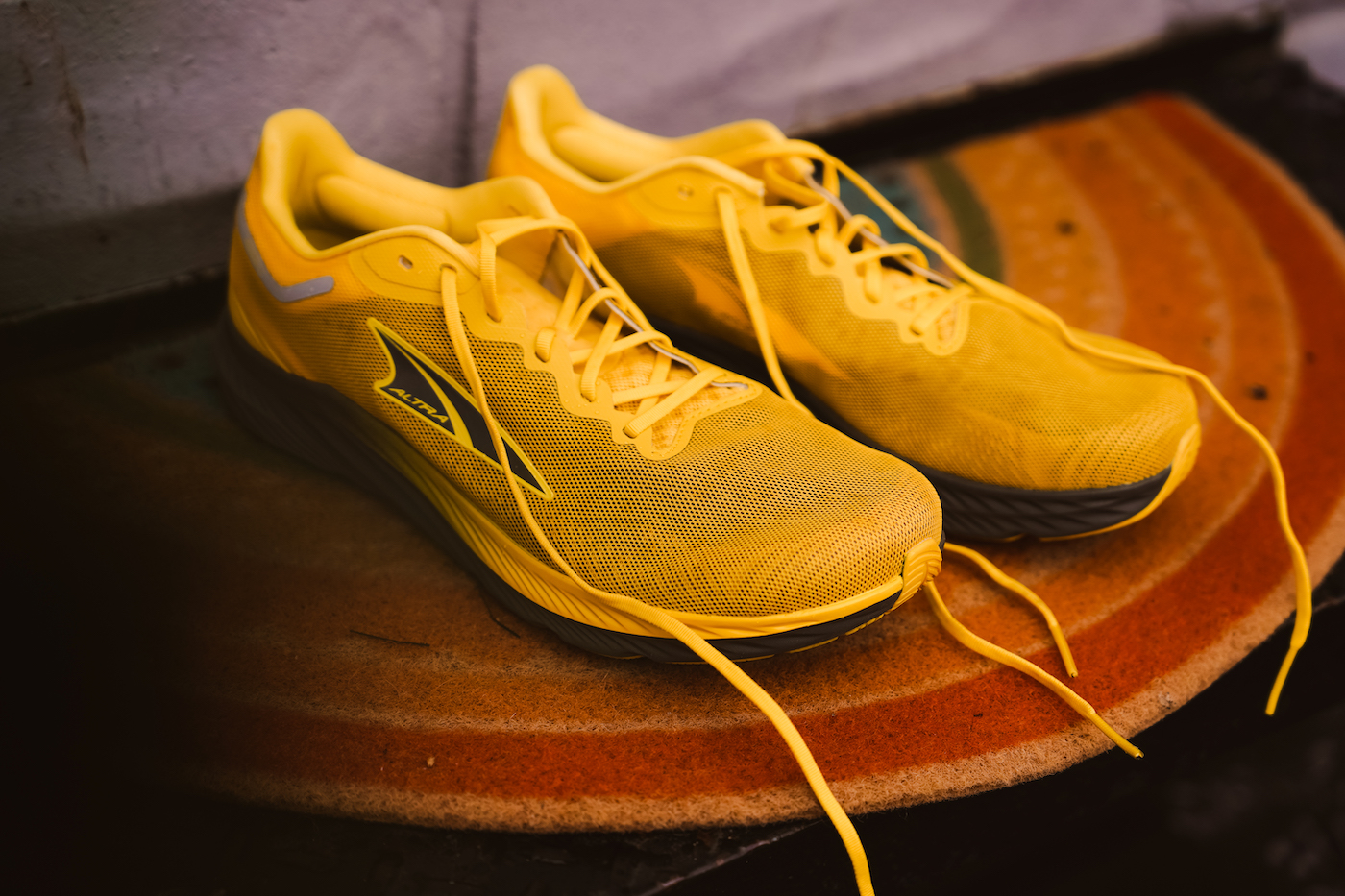 altra rivera 3 on a door mat