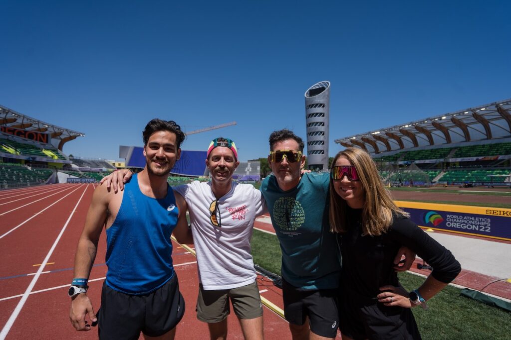 Believe In The Run Team at Hayward Field