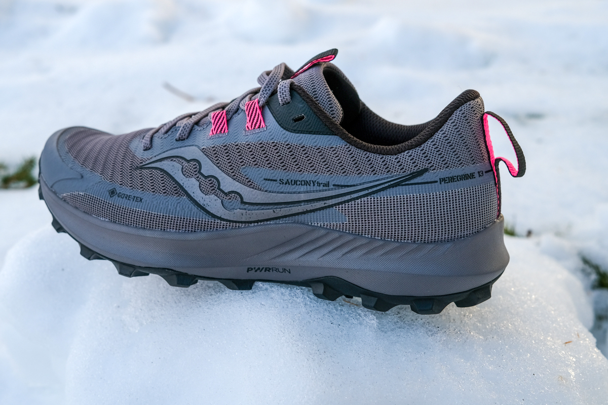 saucony peregrine 13 gore tex side