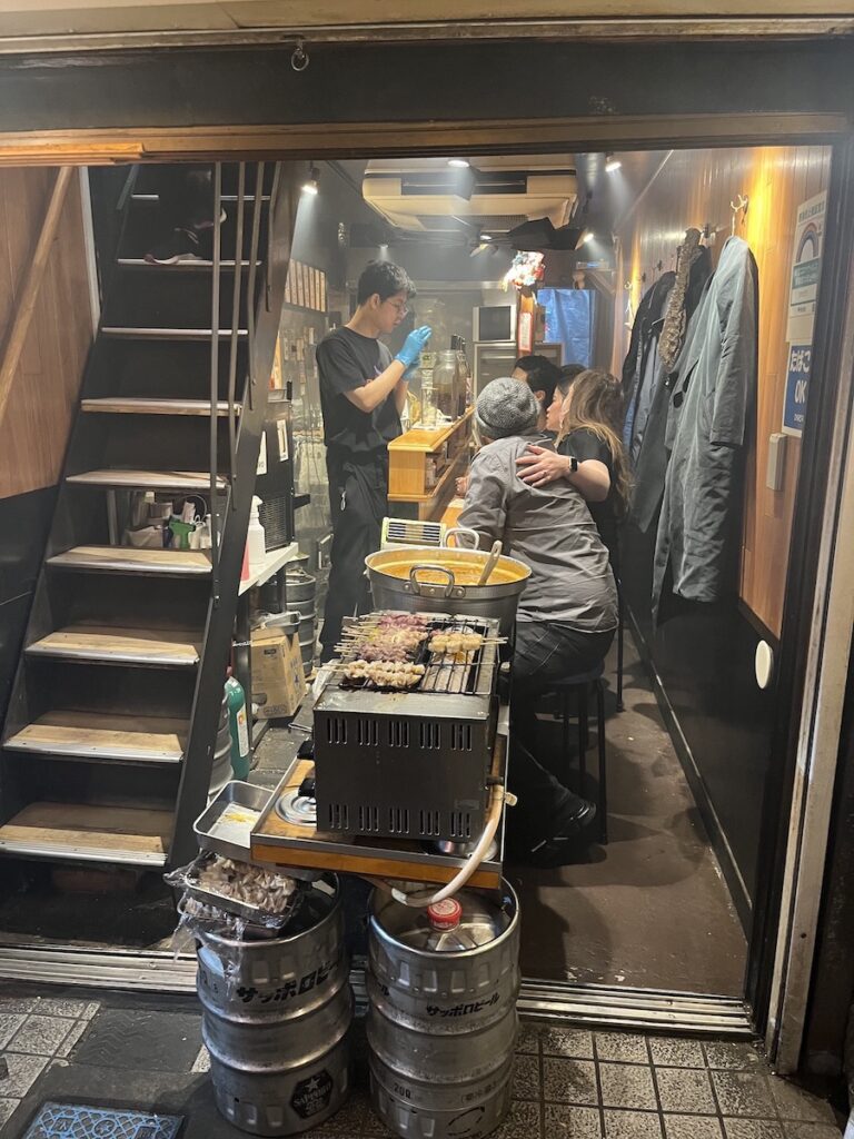 tiny bar with grilled meats