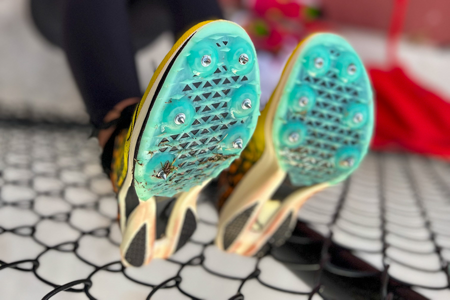 saucony endorphin cheetah spike plate
