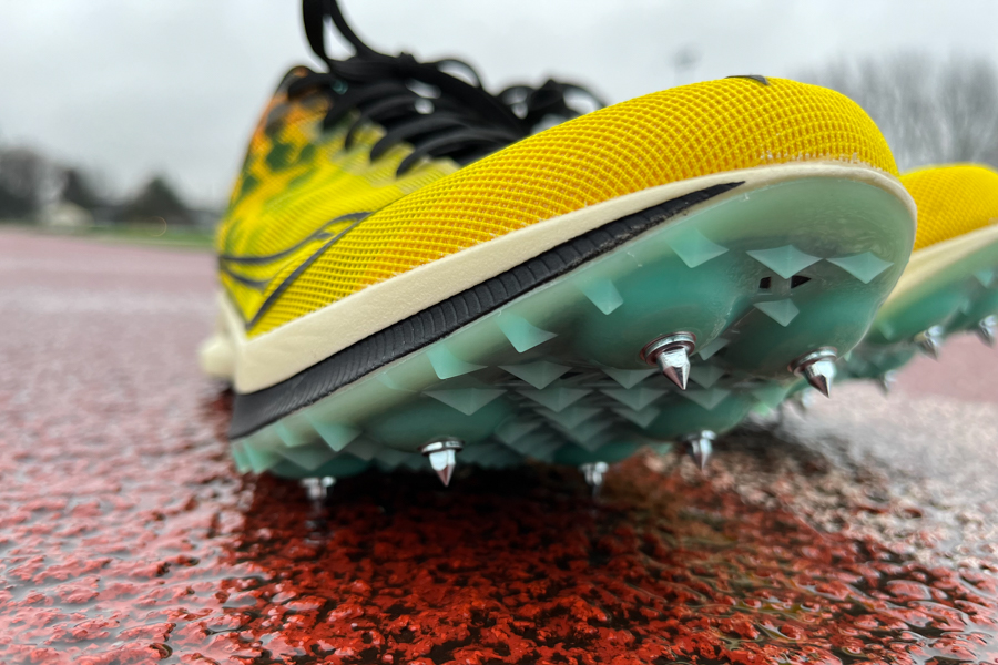 saucony endorphin cheetah toe detail