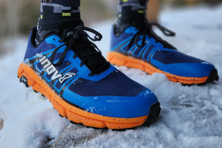 inov 8 trailfly g 270 v2 on foot