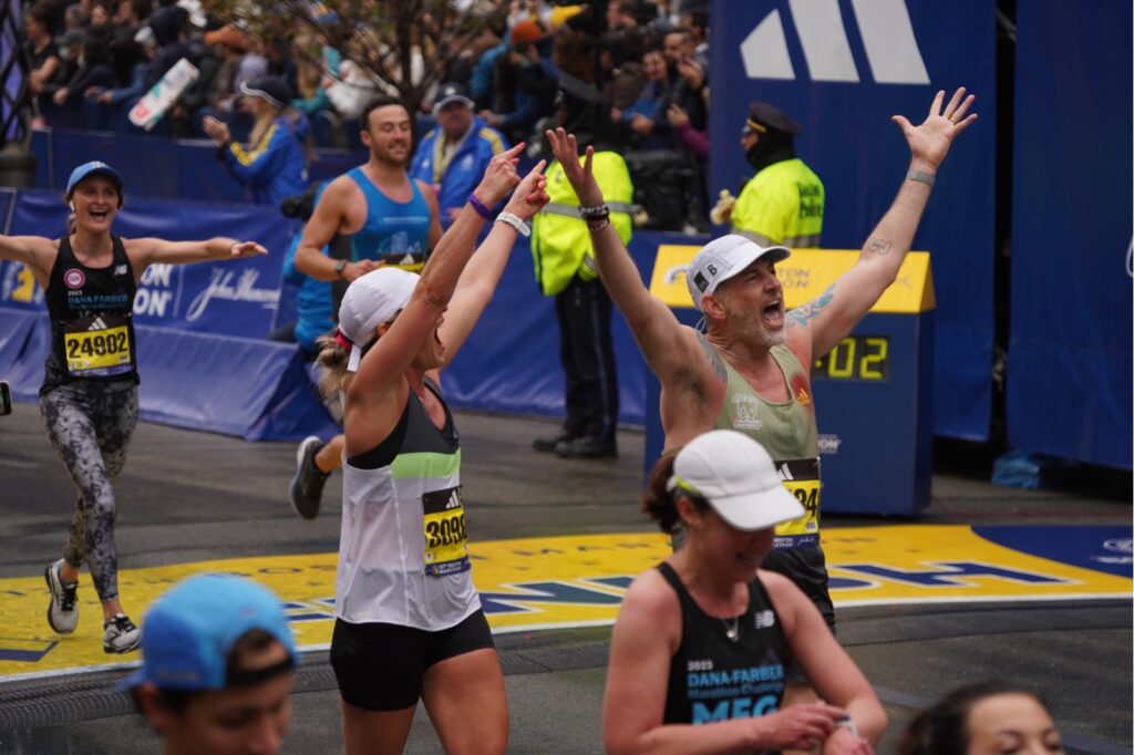 finishing the boston marathon