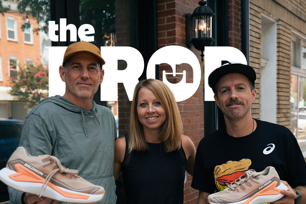 man on left holding shoe, woman in middle, man on right holding shoe