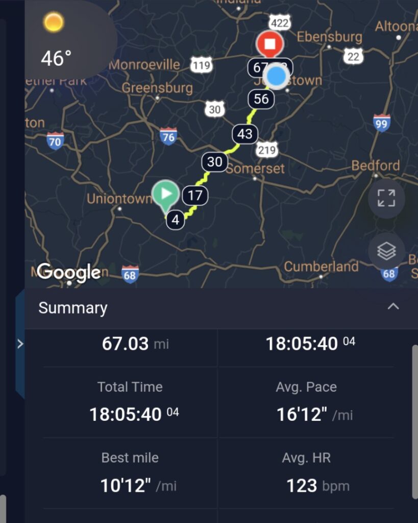 coros training hub screenshot