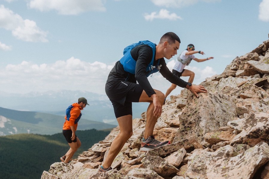 salomon hut run - seth climbing
