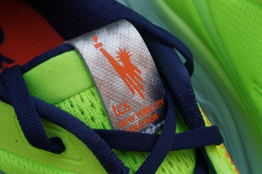 shoe tongue with statue of liberty