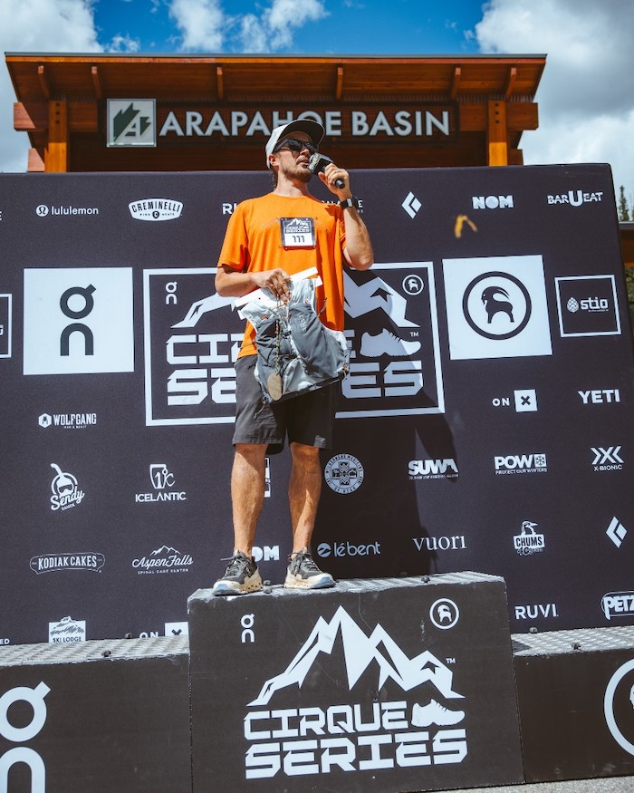 julian carr on cirque series podium