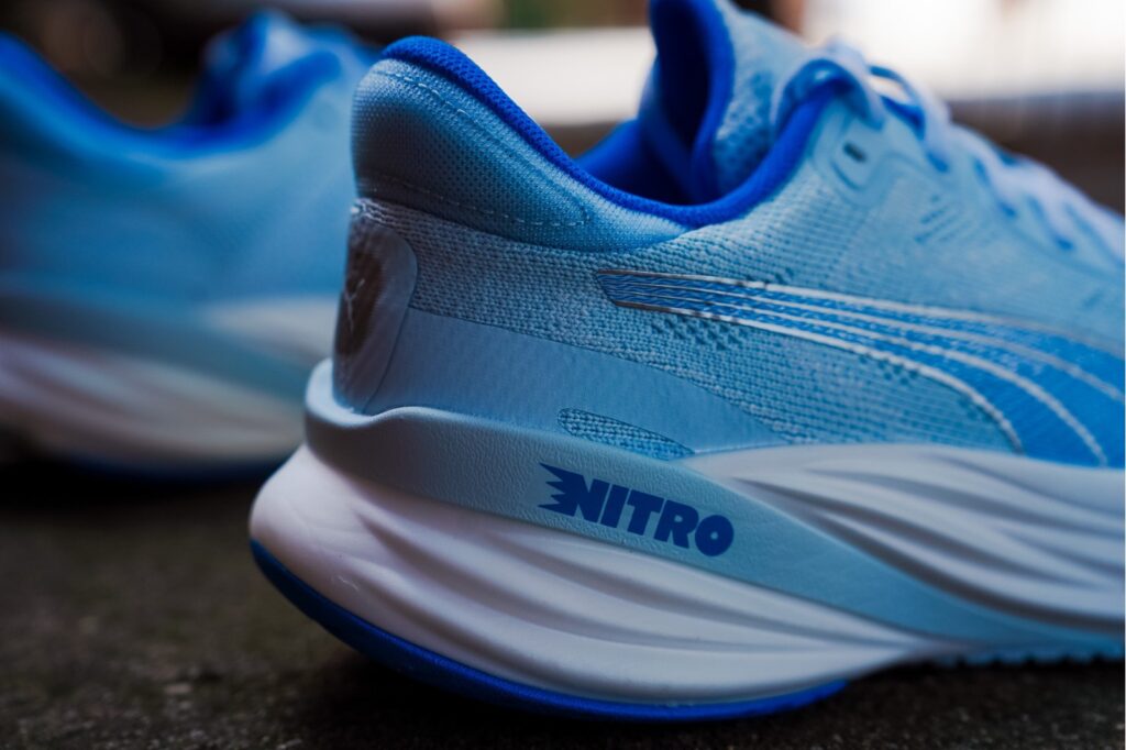 heel of a puma shoe
