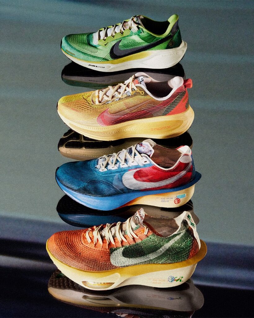 nike internationalist - row of shoes