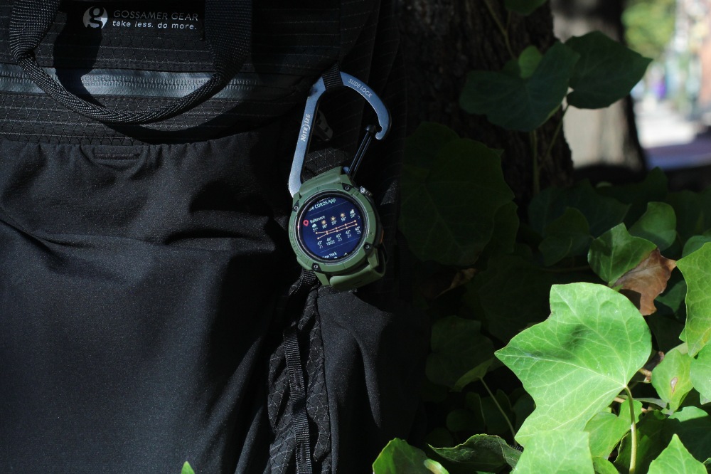 coros nomad - weather hanging
