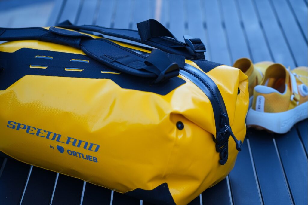 speedland x ortlieb - bag and shoes