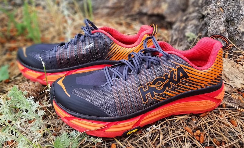 best trail running shoe of 2019 - hoka evo mafate 2