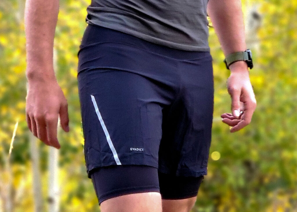 An image of the Decathlon Trail line Evadict shorts for men