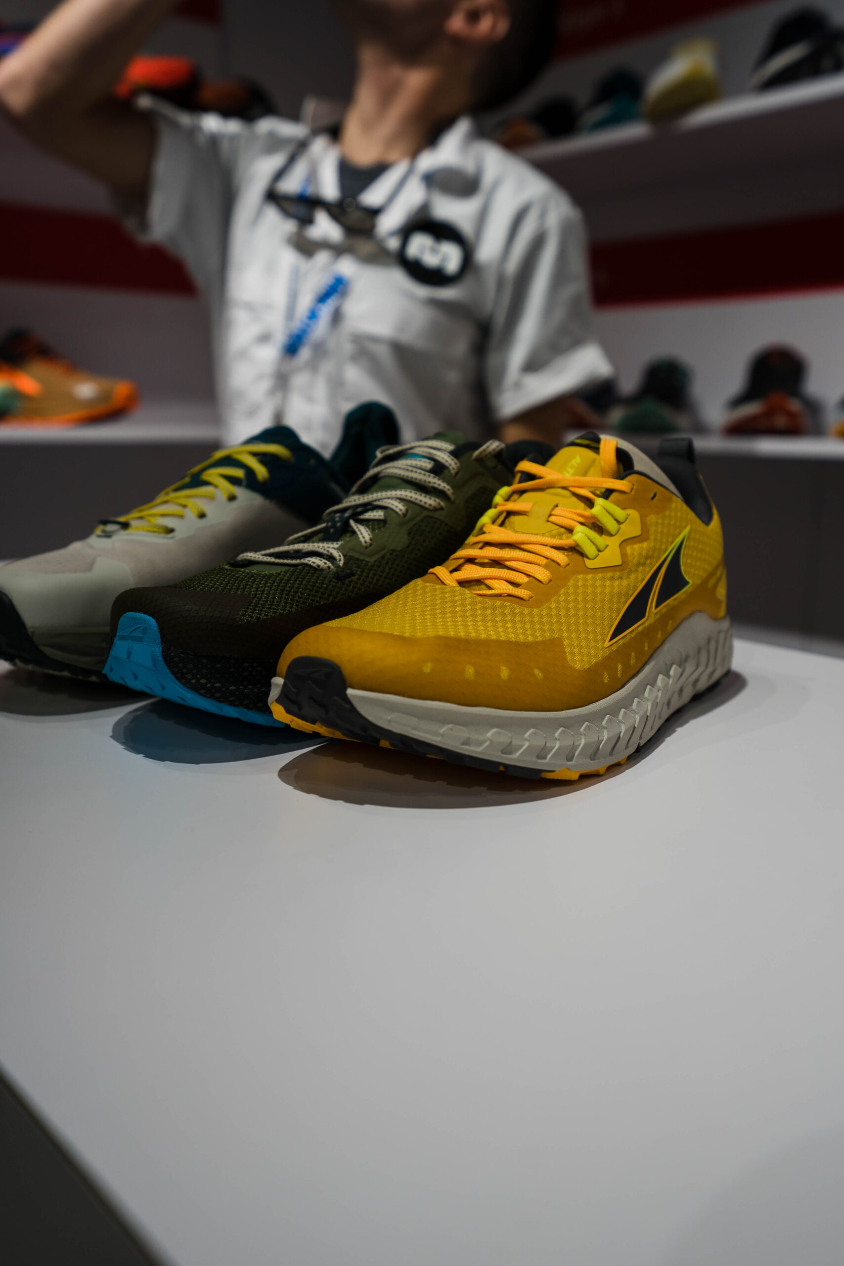 altra shoes at the running event