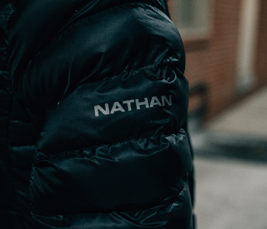 nathan sports puffer jacket - sleeve