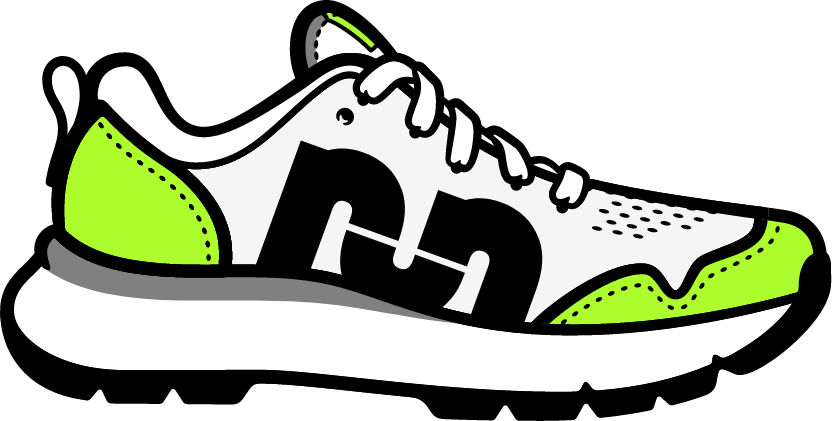 nike running shoe clipart