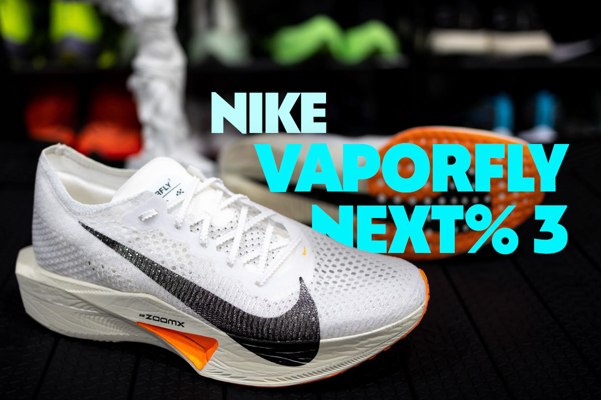 youtube cover of the nike vaporfly next% 3, white proto colorway with black swoosh