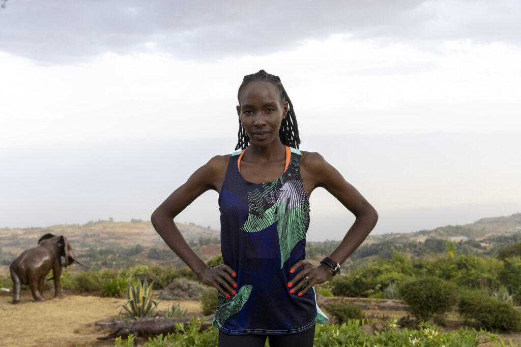 viola cheptoo, adidas athlete, standing with hands on hips