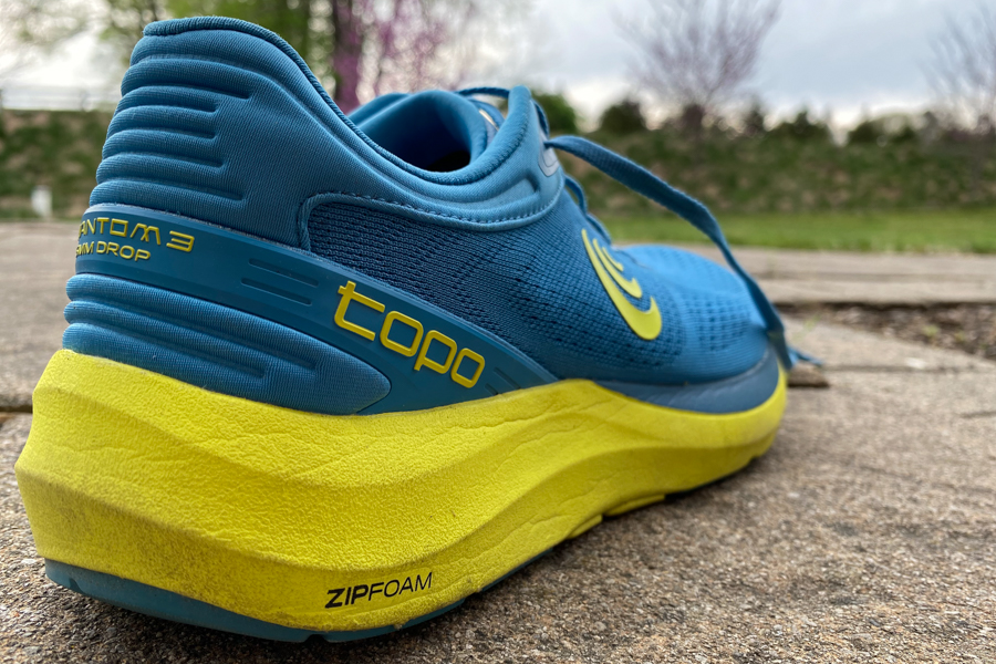 Scarpe Da Corsa Uomo Topo Athletic Phantom 3 | Blu Navy/Lime | Ammortizzazione Zipfoam | Drop 5mm