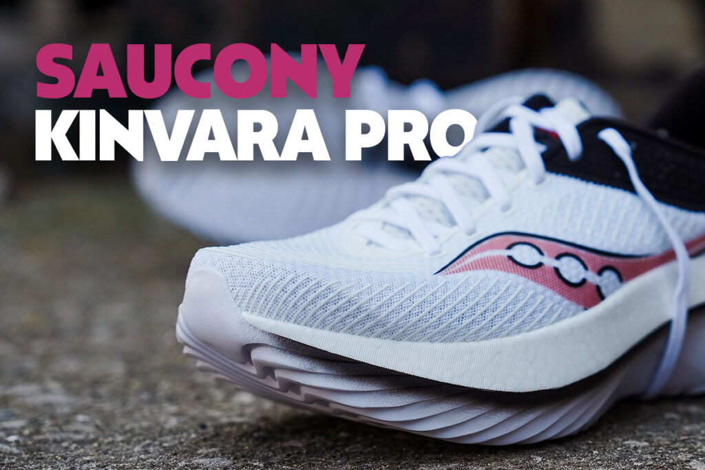 youtube cover image for white saucony kinvara pro running shoe