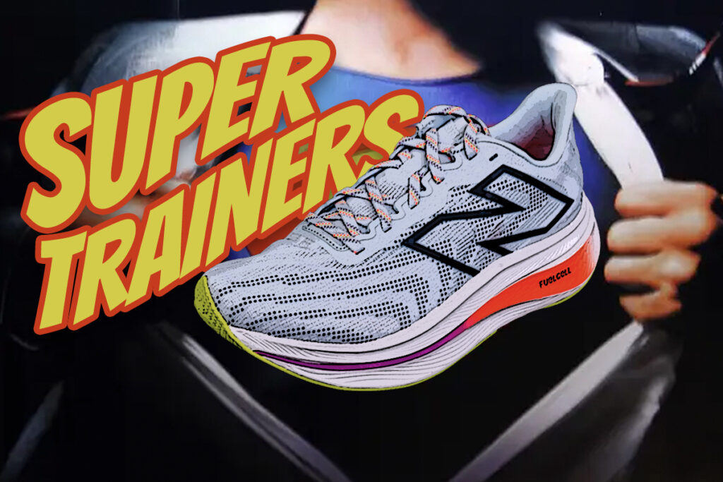 youtube cover image for best super trainers running shoes featuring new balance running shoe
