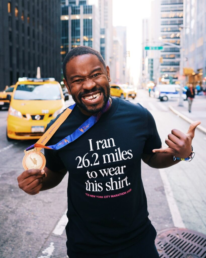 nyc marathon - aubrey medal