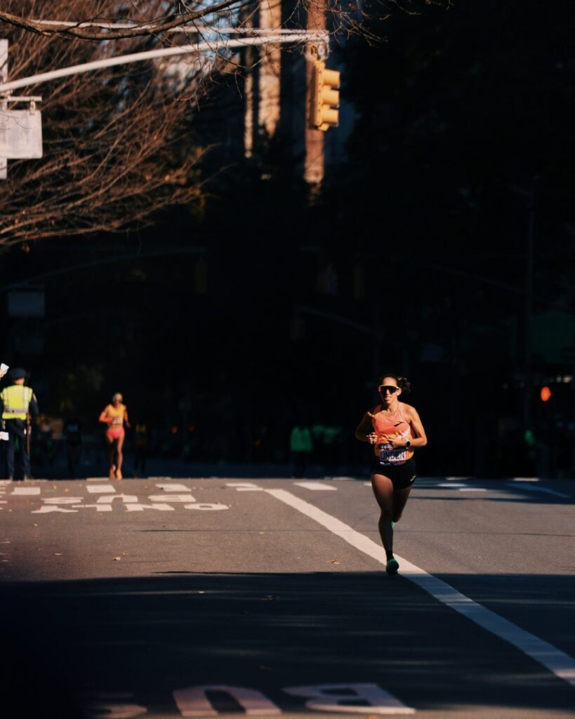 nyc marathon - des linden