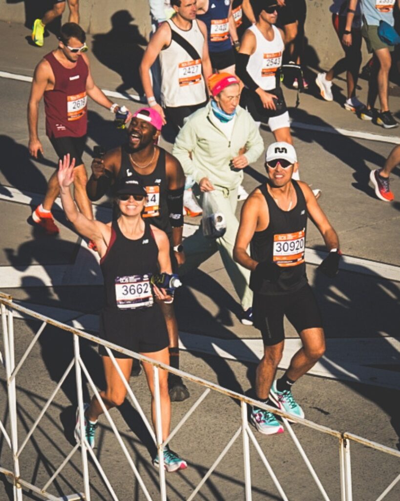 nyc marathon - karl and meg